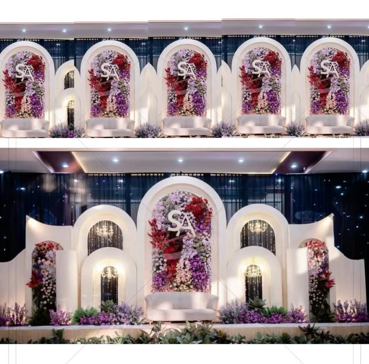 Wedding Party Supply Rentals - Support d'arche en PVC pour décoration