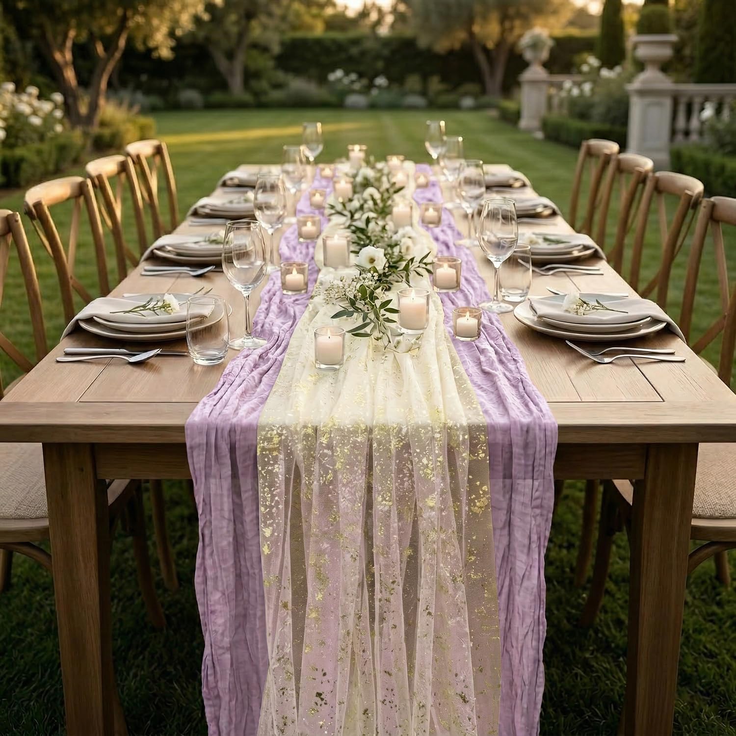 Wedding Supply Rentals - Lot de 2 Chemins de Table