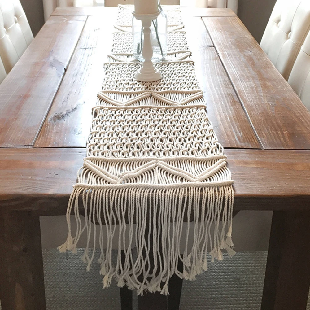 Wedding Supply Rentals - Chemin de Table en macramé Boho,