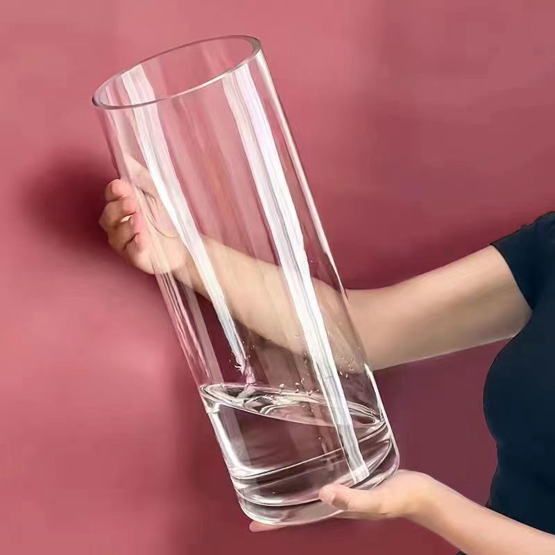 Vase à fleurs cylindrique tran - Centerpiece Vase Tall avis et prix
