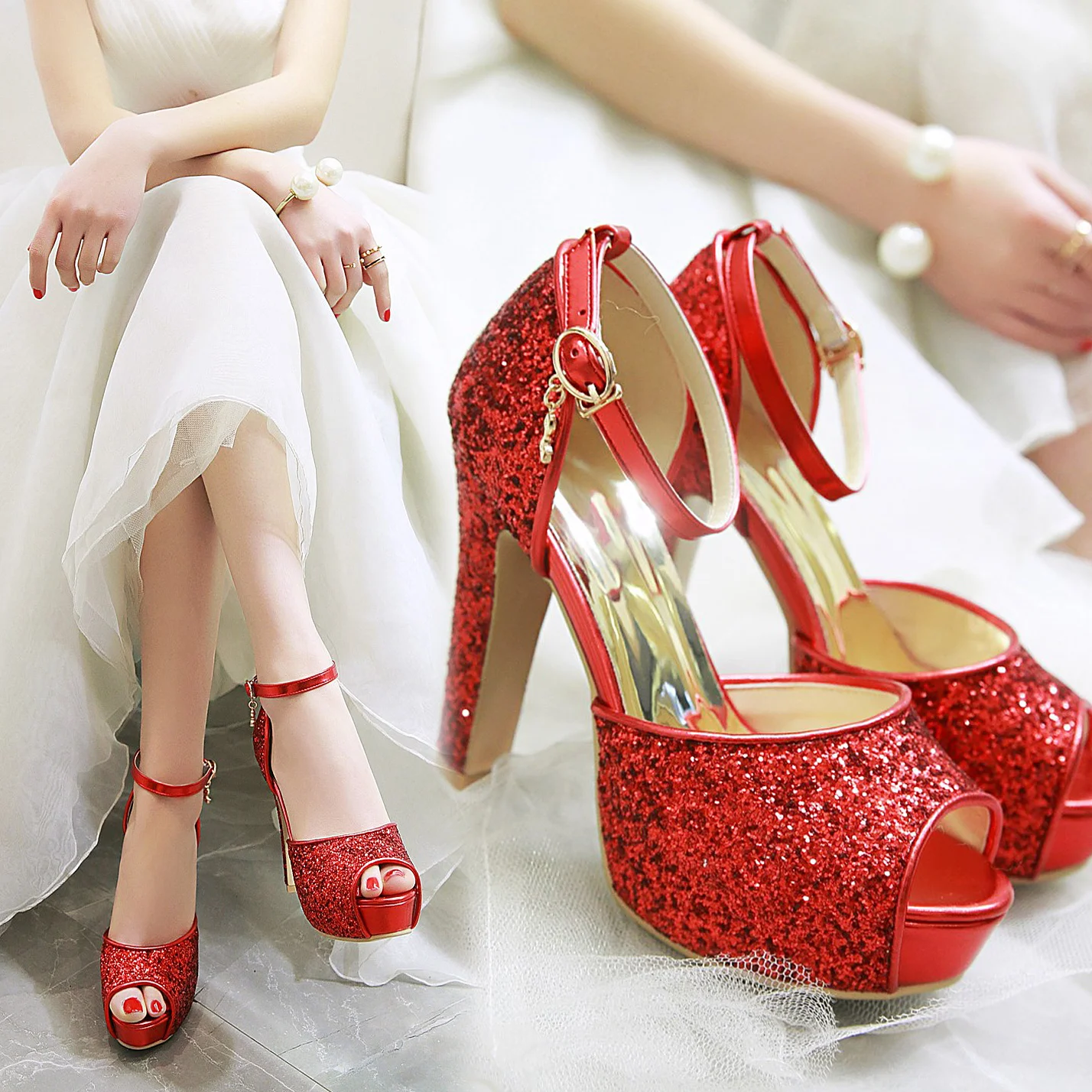 Sandales à plateforme à talons - Wedding Fx avis et prix