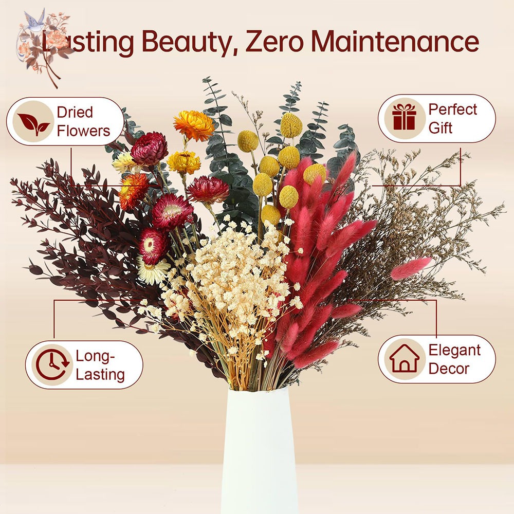 Ensemble de fleurs séchées en  - Wedding Supply In Bulk avis et prix