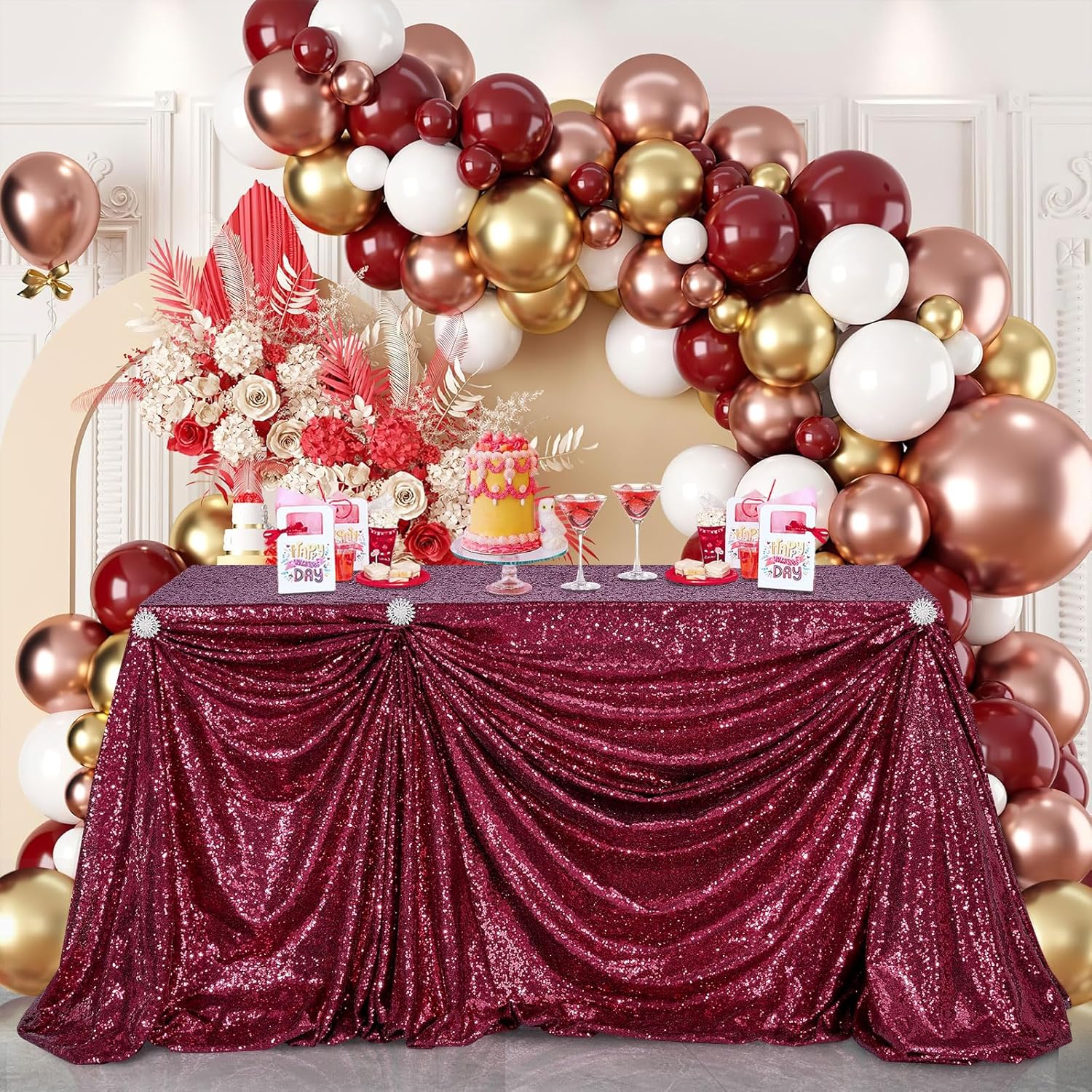 Nappe rectangulaire à sequins  - Table Runner Sequin avis et prix
