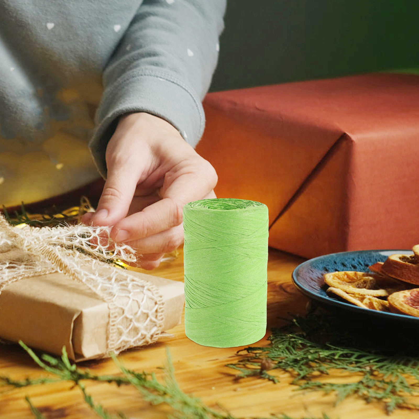 Ruban d'emballage en papier ra - Papercraft Supply Ribbon avis et prix