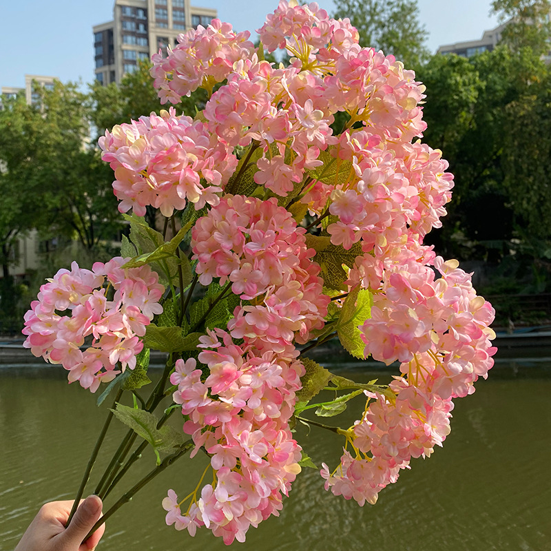 Lot de 3 Hortensias à 4 Têtes  - Wedding Decor Supply Store avis et prix