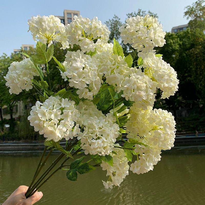 Lot de 3 Hortensias à 4 Têtes  - Wedding Decor Supply Store avis et prix