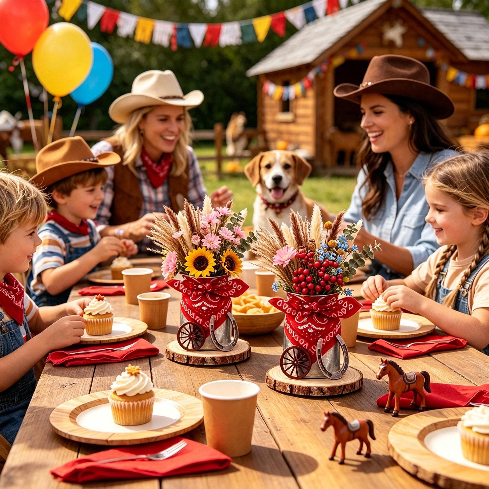 Centres de table western pour  - Wedding Supply Rentals avis et prix