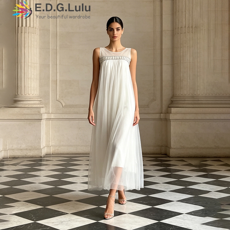 EDGLuLu Robe longue sans manch - Wedding Lulu avis et prix