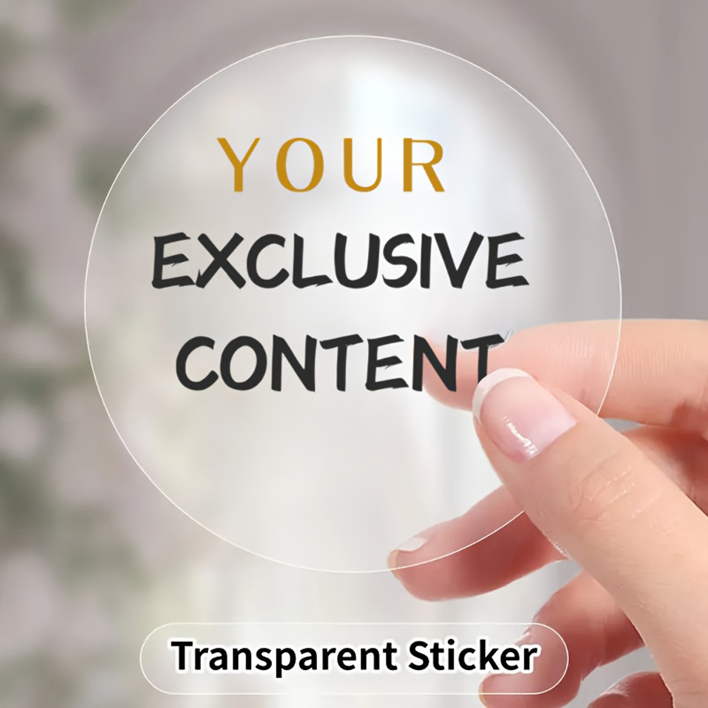 Autocollants ronds transparent - Wedding Supply In Bulk avis et prix