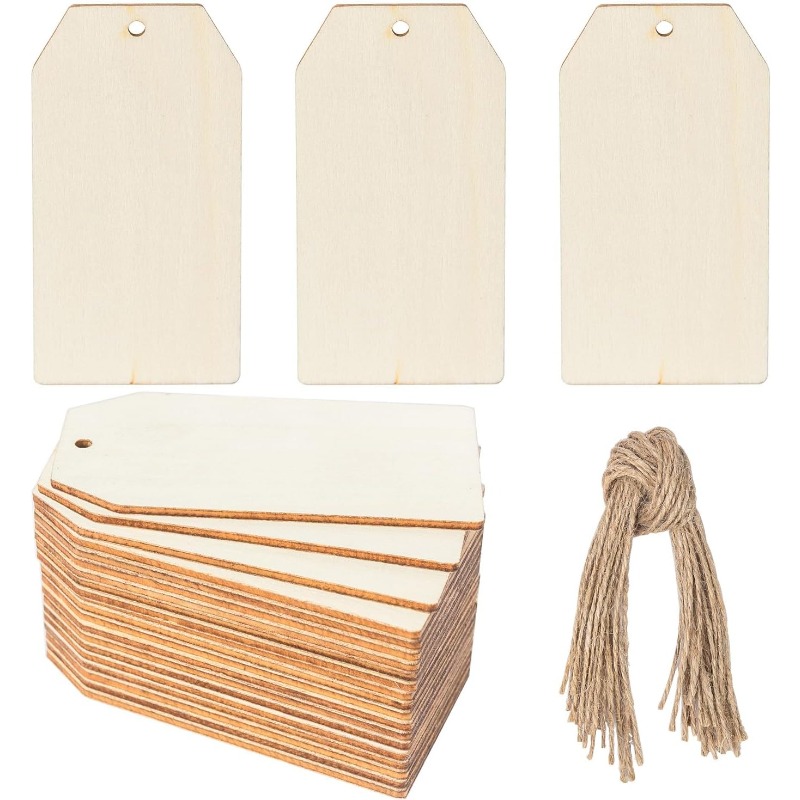 Étiquettes cadeaux en bois, ét - Wedding Supply Rentals avis et prix