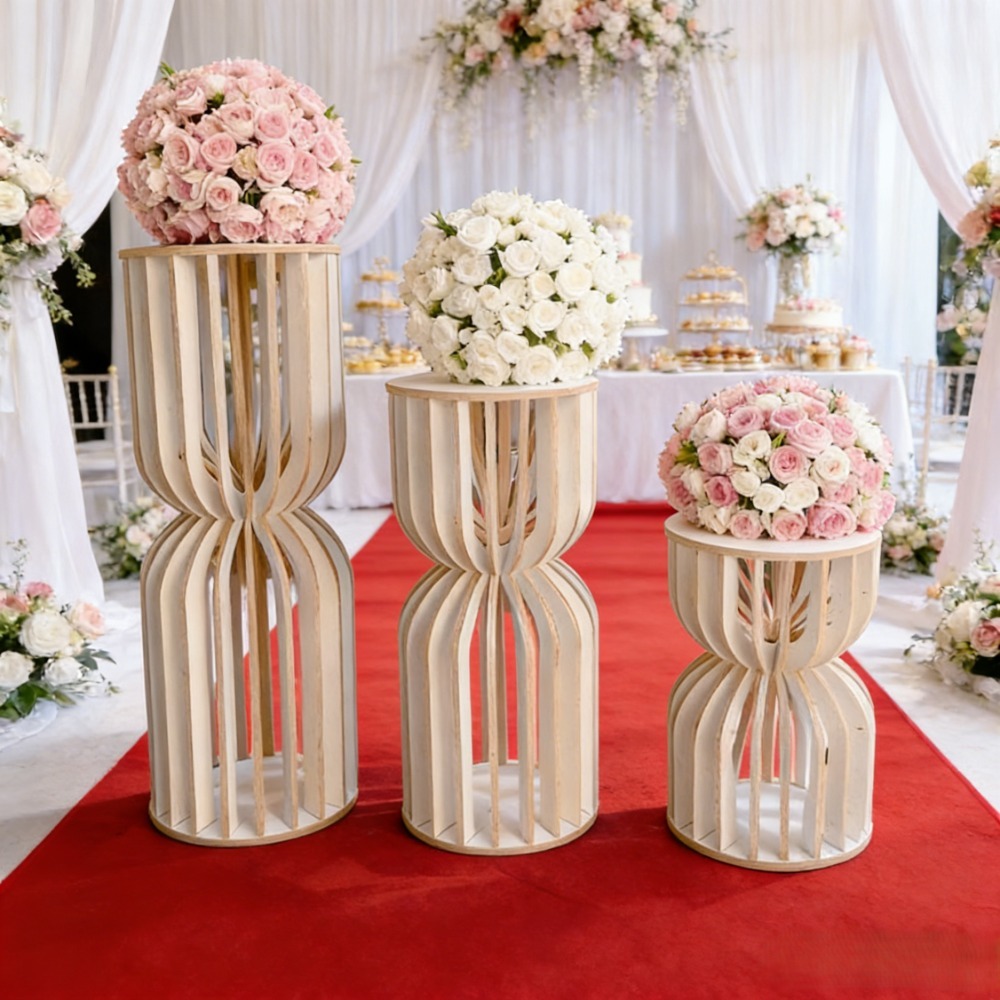 Support floral en bois style c - Wedding Supply Rentals avis et prix